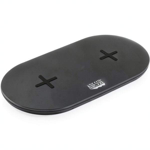 Adesso Qi Wireless Fast Charging Pad Dual Coil Compact-5