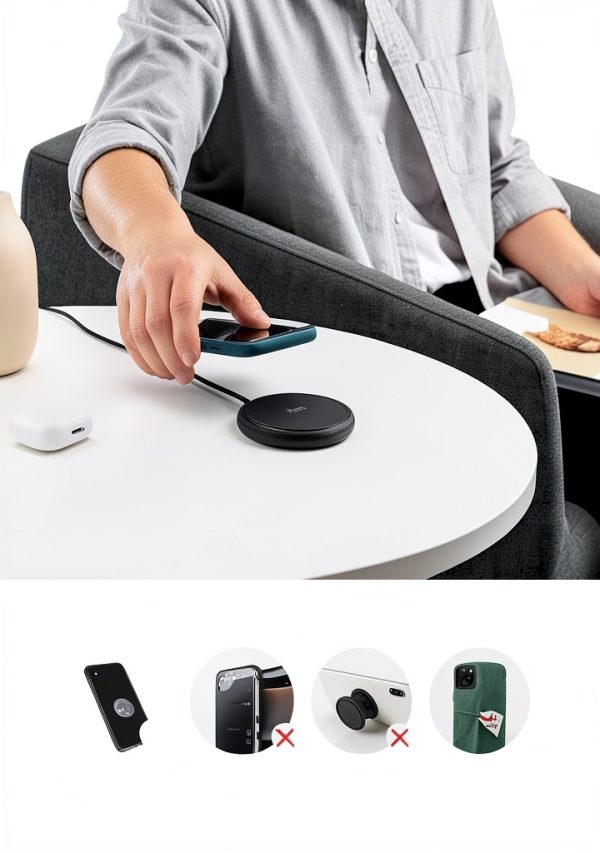 Anker Wireless Charger PowerWave II Pad Qi Certified 15W Max-3