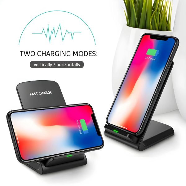 Wireless Charger Stand 15W LED Indicators Fast Charging-1