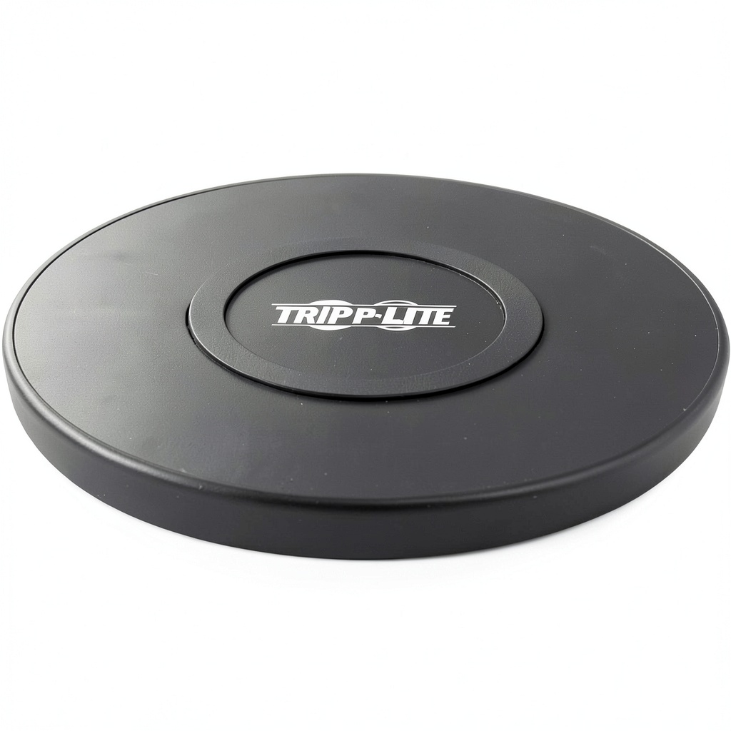 Eaton Tripp Lite wireless charging pad on a desk
