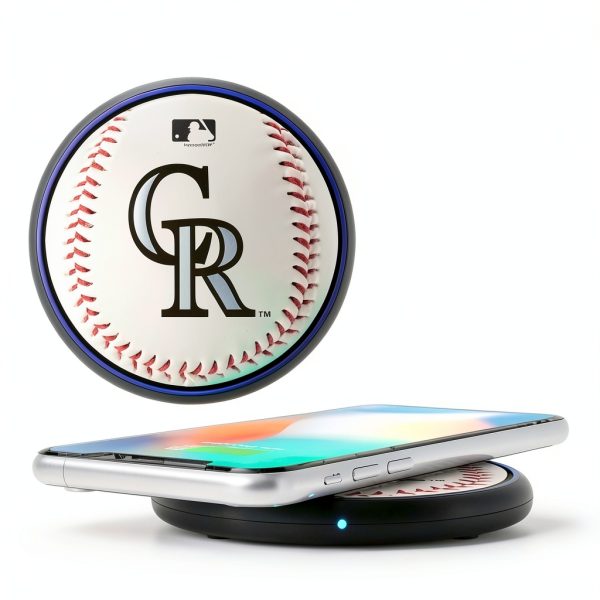 Colorado Rockies Wireless Charging Pad 10W Officially-0