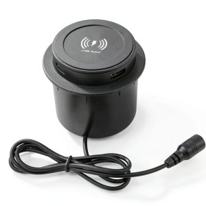 Pavo Wireless Charger 15W Fast Embedded USB Port-0