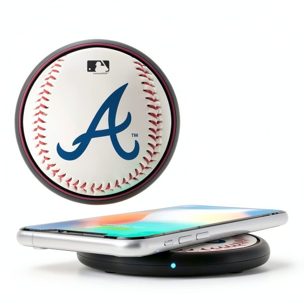 Atlanta Braves Wireless Charging Pad Keyscaper 10W Base-0