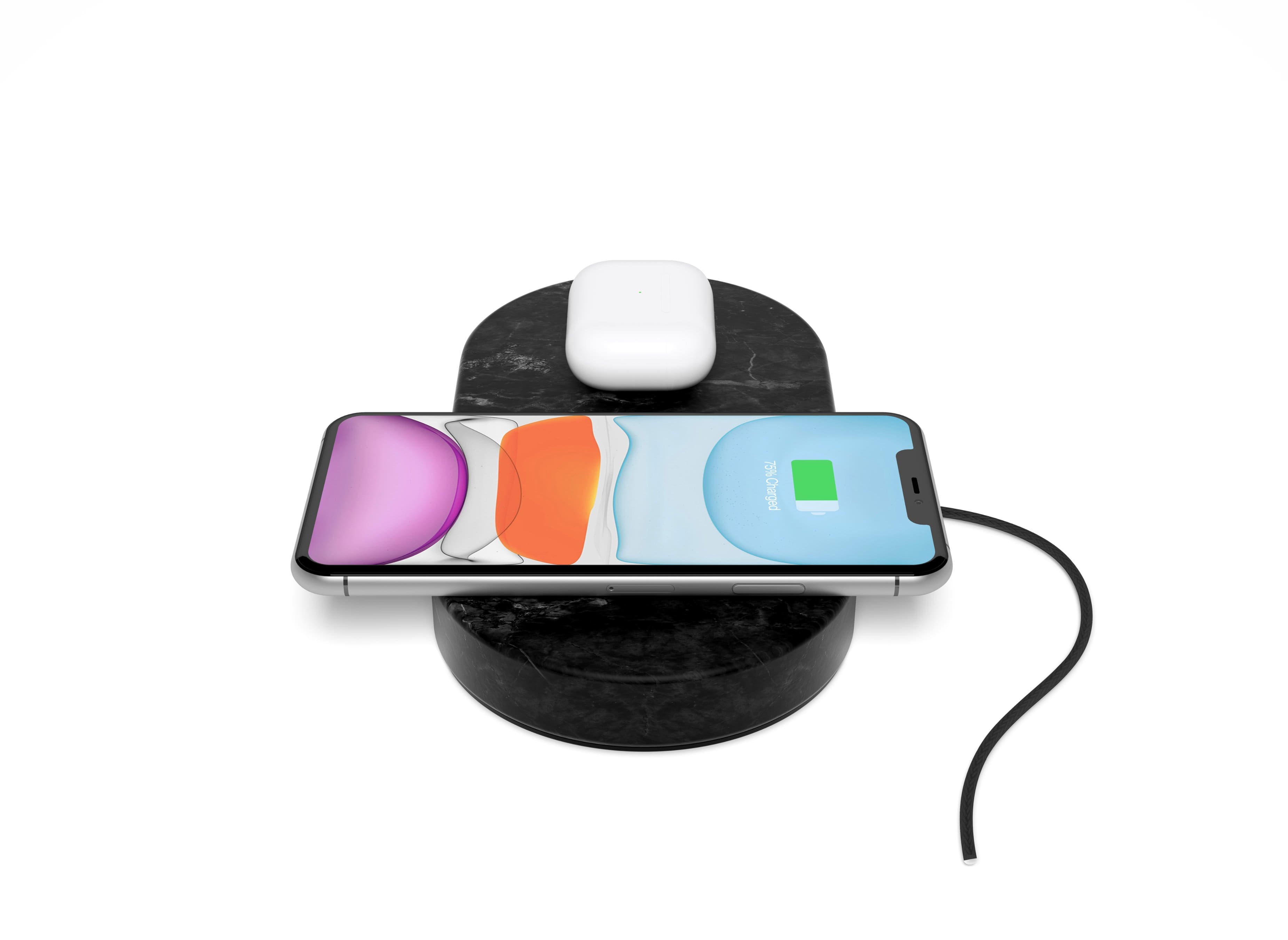 Einova Dual Charging Stone on a modern desk