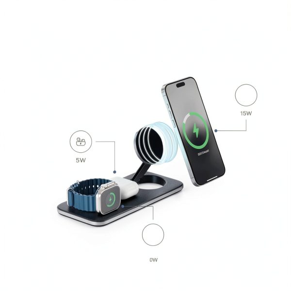 Qi2 Trio Wireless Charging Pad Foldable Travel Design-1