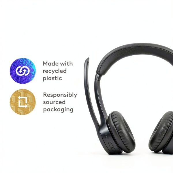 Logitech Zone 300 On-Ear Headset with Noise Canceling Mic Black-7