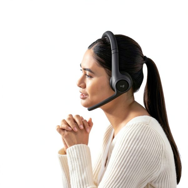 Logitech Zone 300 On-Ear Headset with Noise Canceling Mic Black-4