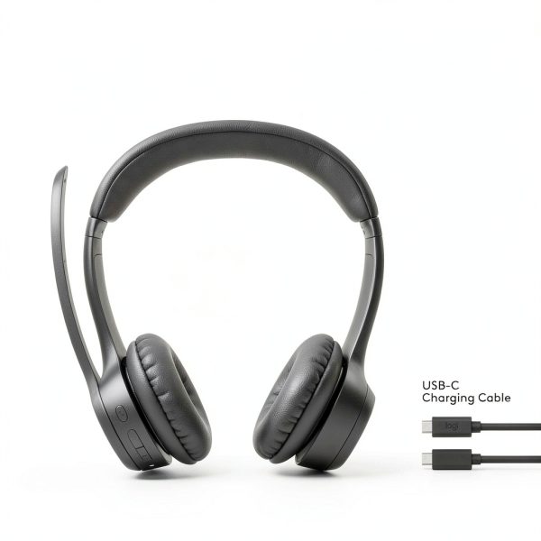 Logitech Zone 300 On-Ear Headset with Noise Canceling Mic Black-10