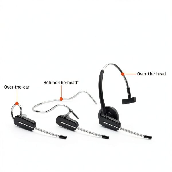 Plantronics CS540 DECT Headset 21g 350ft Range Noise Cancel Mic-3